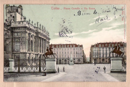 26854 / ⭐ TORINO Turin Piazza CASTELLO Via ROMA Carte Pionnière Taxée 01.06.1905 ¤ GUGHENHEIM ZURICH 9182 Italia Italie - Sonstige & Ohne Zuordnung