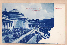 26862 / ⭐ ♥️ GENOVA Veduta Cimitero Monumentale STAGLIENO Cartolina Italiana 1900s Italia Italie - Genova (Genoa)