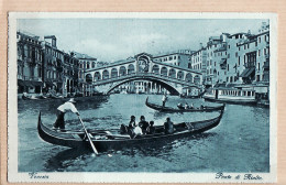 26888 / ⭐ Edizione Cesar CAPELLO N°125 (cartolina Telata)  VENEZIA Ponte Di RIALTO 1930s ( Carte Toilée ) Venise Italie - Venezia (Venice)