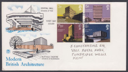 GB Great Britain 1971 Private FDC British Architecture, University, York, Southampton, Universities, First Day Cover - Brieven En Documenten