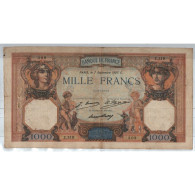 France 1000 Francs Cérès Et Mercure 7 Septembre 1927, Z.519 309, TB, Lartdesgents - 1 000 F 1927-1940 ''Cérès Et Mercure''