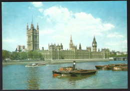 PC L6/PLO 80657-J.A.Dixon -London, The House Of Parliament ,bateau Touristes,péniches. Unused - Houses Of Parliament