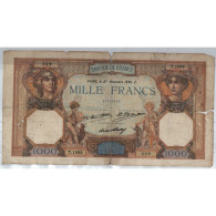 France 1000 Francs Cérès Et Mercure 27 NOVEMBRE 1930, T.1092 329, B+, Lartdesgents - 1 000 F 1927-1940 ''Cérès Et Mercure''
