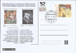 ZT 1 Czech Republic Awarded Stamps -  Mucha 2019 - Cartes Postales