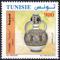 T.-P. Neuf** - Objets De Poterie Traditionnelle Tunisienne Cruche "Charbiya” Nabeul - N° 1697 (Yvert) - Tunisie 2012 - Tunisie (1956-...)