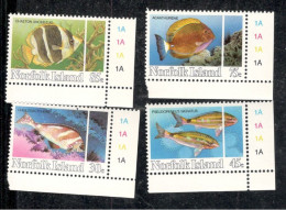NORFOLK....1984: Michel 335-8mnh** FISH - Norfolk Island