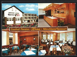 AK Mönchberg /Spessart, Gasthof-Pension Krone, Bes. Helmut Wirth  - Andere & Zonder Classificatie