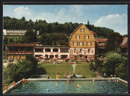 AK Gras-Ellenbach I. Odw., Hotel Siegfriedbrunnen Mit Freibad, Bes. Ernst Some  - Other & Unclassified