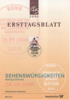 Germany Deutschland 2000-44 Dauerserie Sehenswurdigkeiten, Rathaus Grimma, Canceled In Bonn - 1991-2000