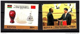 2013 Kenya  Diplomatic Relations With China Complete Set Of 2 MNH Pottery - Kenya (1963-...)