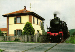 TRENO LOCOMOTIVA - Serie Ferrovie Dello Stato - Presso CHIVASSO, Torino - Ediz. M.C.S. - T034 - Eisenbahnen