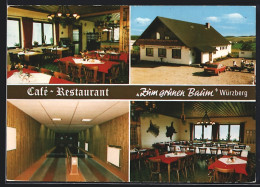 AK Michelstadt-Würzberg I. Odenwald, Café-Restaurant Zum Grünen Baum  - Odenwald