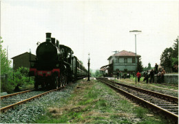 TRENO LOCOMOTIVA - Stazione Di MONTIGLIO MURISENGO - Ediz. M.C.S. - T035 - Eisenbahnen