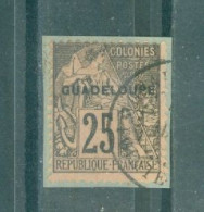 GUADELOUPE - N°21 Oblitéré Sur Fragment Timbre Des Colonies Françaises De 1881. - Used Stamps