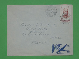 DP 21  MADAGASCAR    LETTRE 1952  ¨PAR AVION TANA A NICE  FRANCE   +AFF. INTERESSANT+ - Lettres & Documents
