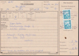 Lengfeld (56) PSSt. Hdbhn Hildburghausen Auf Telegramm Mit 35 Pfg. Karl-Marx-Stadt 2506(2) - Lettres & Documents