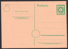 SBZ 6 Pf. Ganzsache 1945 P8* Ostsachsen - Entiers Postaux