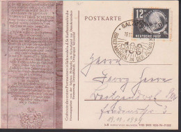 Salzwedel SST. 100 Jahre Briefmarken In Der Altmark, Schmuckkarte Vom 1. Postmeister, 245 - Briefe U. Dokumente