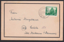 Grossbreitenbach 24 Pfg. Uni Halle-Wittenberg 8.1.53, DDR 318 - Used Stamps