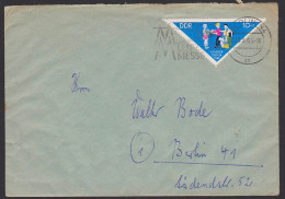 Berlin Ortsbrief Mit 10+5 Pfg. Junge Pioniere Dreieckmarke, 25.8.64, DDR 1064 - Schuco