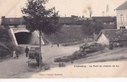 CHALINDREY               LE PONT DU CHEMIN DE FER       PASSAGE DU TRAIN       + BOITE RURALE A - Chalindrey