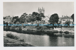 C008671 Hereford Cathedral From River Wye. 20563. Salmon. RP - World