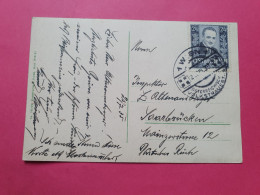 Autriche - Affranchissement De Wien Sur Carte Postale Pour Sarrebruck En 1935 - Réf 3646 - Brieven En Documenten