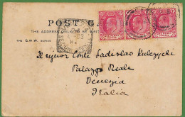 Ad0787 - GB - Postal History -  Postcard   To Italy 1903 - Covers & Documents