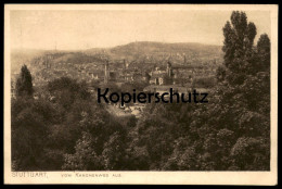ALTE POSTKARTE STUTTGART BLICK VOM KANONENWEG AUS PANORAMA Ansichtskarte AK Cpa Postcard - Stuttgart