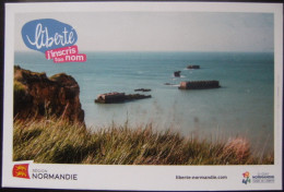 CPM D-DAY 1944-2024 - Anniversaire Bataille De Normandie - Arromanches Liberté "j'inscris Ton Nom"    A Voir ! - Basse-Normandie