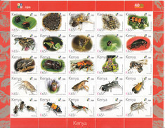 2011  Kenya ICIPE Insects 65 Shilling  Complete Sheet Of 25 Different MNH Stamps ICIPE Is Based In East Africa! - Kenya (1963-...)