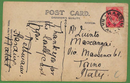 Ad0788 - SOUTH AFRICA - Postal History - POSTCARD From NATAL To ITALY  1914 - Covers & Documents