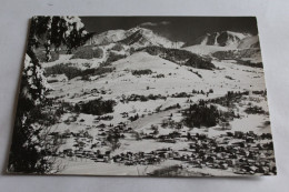 Megève - Vue Générale, Le Mont D'arbois Et Le Mont Blanc - Megève