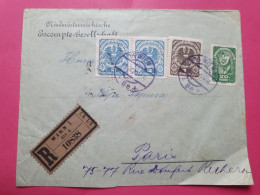 Autriche - Enveloppe En Recommandé De Wien Pour Paris En 1920 - Réf 3648 - Lettres & Documents