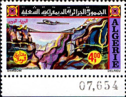 Algérie (Rep) Avion N** Yv:20 Mi:582 Gorges De Rhumel Bord De Feuille - Algeria (1962-...)