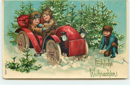 N°7890 - Carte Fantaisie - Frohliche Weihnachten - Enfants Dans Une Automobile - Other & Unclassified