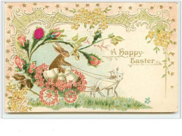 N°232 - Carte Gaufrée - A Happy Easter - Ostern