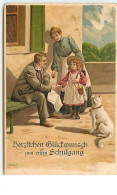 N°13049 - Mailick - Herzlichen Glücfwunsch Zum Erften Schulgang - Fillette Et Un Couple - Chien - Mailick, Alfred