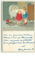 N°11858 - P. Ebner - MM Vienne N°878 - Fillettes Regardant Un Bébé Dans Un Berceau - Ebner, Pauli