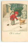 N°11857 - P. Ebner - Oh! Le Méchant - Chien Mordant Un Enfant - Ebner, Pauli