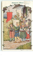 N°11862 - P. Ebner - MM Vienne N°1054 - Gesegnete Ostern ! - Procession D'enfants - Ebner, Pauli