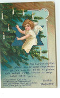 N°14076 - Clapsaddle - Fröhliche Weihnachten - Ange Allumant Les Bougies D'un Sapin - Other & Unclassified