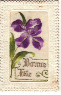 N°16402 - Carte Brodée - Bonne Fête - Iris - Brodées