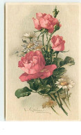 N°3313 - Catharina Klein - Roses Rouges Et Marguerites - Klein, Catharina