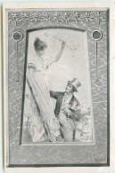 N°14021 - MJS - Art Nouveau- Jeune Homme Faisant La Cour à Une Jeune Femme Sur Une Echelle - Cartes Postales J. Staerck - Autres & Non Classés