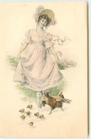 N°11823 - MM Vienne N°179 - Jeune Femme Parmi Une Poule Et Ses Poussins - Vienne