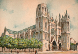 86-Poitiers-La Cathédrale Saint-Pierre- éditeur : M. Barré & J. Dayez - Illustrateur : Barday - 1946-1950 - Poitiers