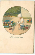 N°8774 - Carte Illustrateur - Pauli Ebner - J'écris Comme Papa - Ebner, Pauli