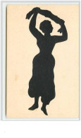 N°316 - Silhouette N° 6 -  Femme Avec Un Tissu Au Dessus De La Tête - Silhouettes