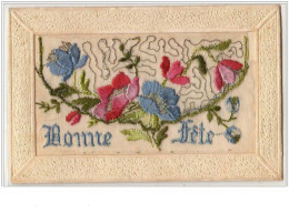 N°392 - Carte Brodée - Bonne Fête - Embroidered